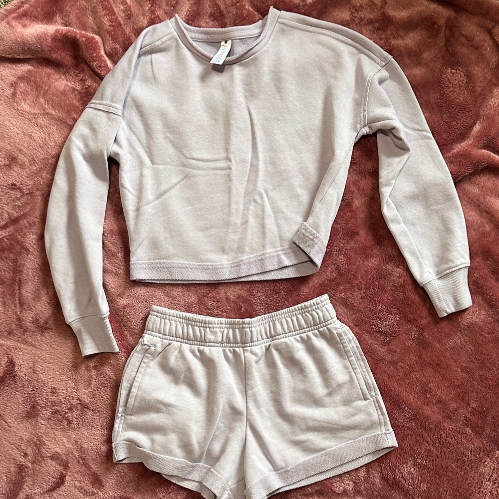 Yogalicious Kids Pajama Set in Soft Lavender